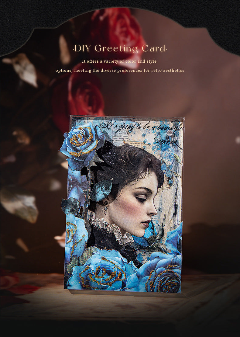 S-29 Retro Rose Theme Hardcover Material Book Letter from the Rose Series 4Style