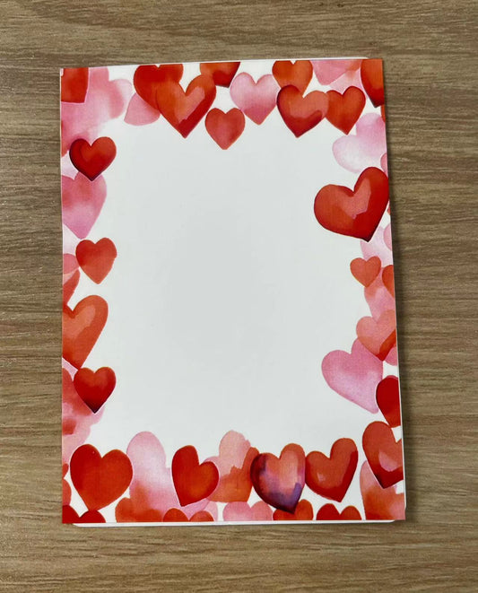 A-7 Valentine ATC background precut sticker  A4 size（2Pieces)