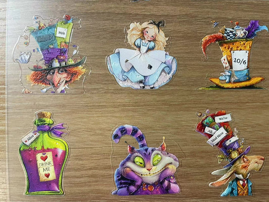 E-36 Alice 3Dembossed sticker one piece