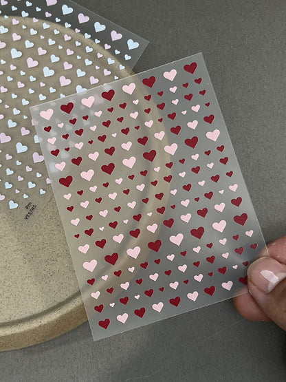 MINI-18 Heart Stickers