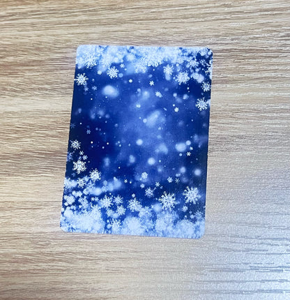 A-6 Snowflake background ATC card 20 pieces(2.5*3.5 inch)