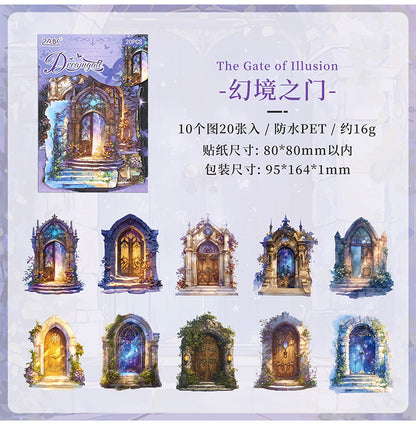 S-43Magic Journey Adventure Series Sticker 6Style