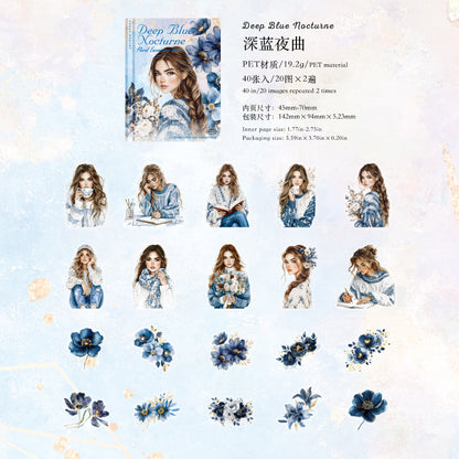 S-38  Flower Encounter Series Scenery Sticker