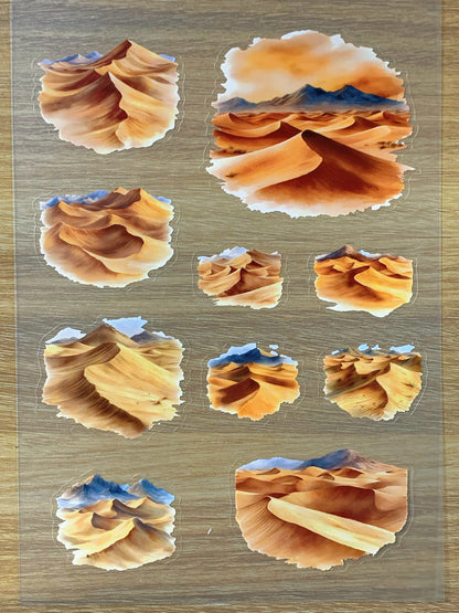 S44  Dune Secrets  sticker pet precut A5 size 2 pieces