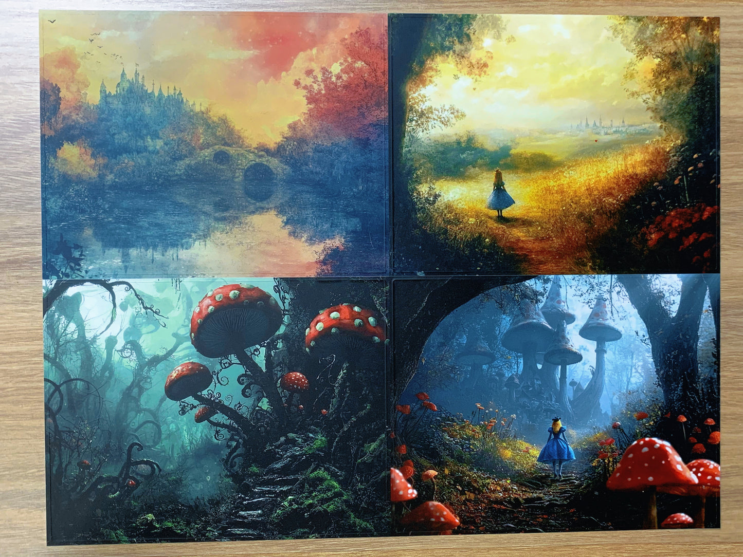 S94 Alice Twilight Fantasy Realm  sticker pet precut A4 size 3 pieces