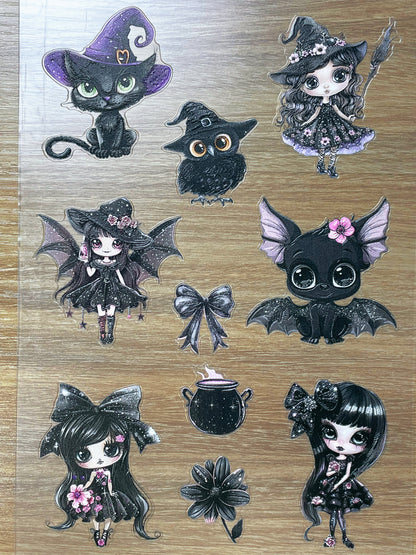 E-125 Star Dust Sprites2.0 3D Embossed sticker 1 piece
