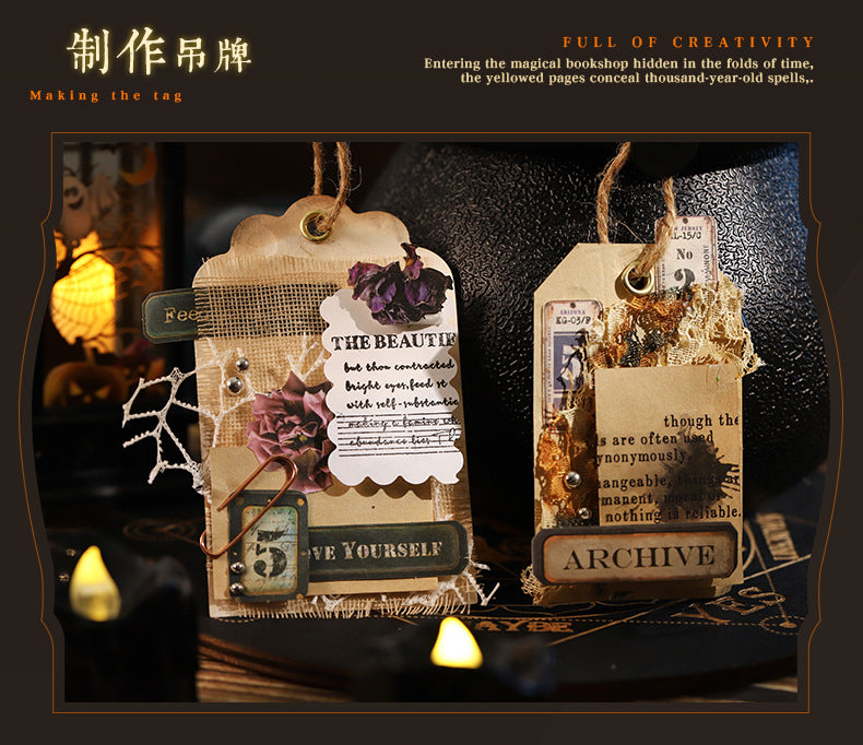 P-10 A Beautiful Day Set Small Book Material Book Antique Magic Bookstore Series 4Style