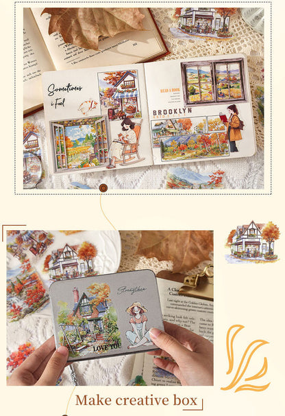 S-49  Seasonal Light Painting Series Sticker Pack 4Style
