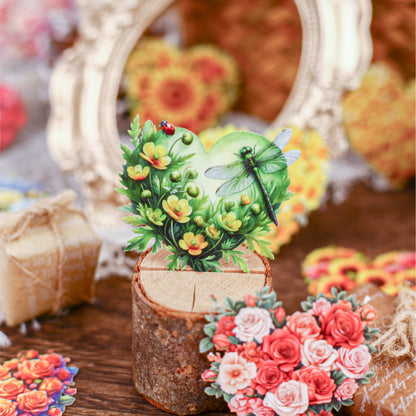 S-36 Heart Flower Series sticker 6Style