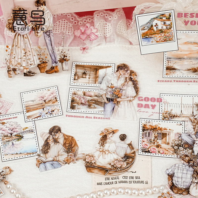 S-32  The Rest of My Life with You Series Couple Theme Sticker 6Style