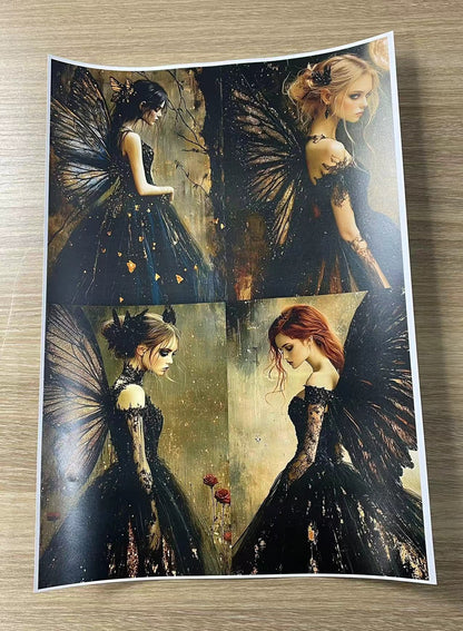 P-1 Gothic Fairy paper A4 size 5 pieces