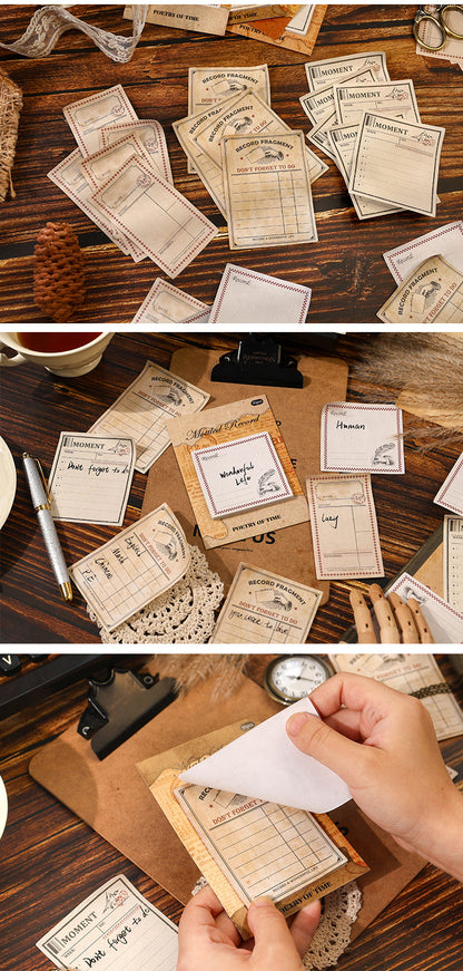 P-11 Ancient Forest Sticky Notes Poetic Series of Time Material Retro Chronicle 4Style