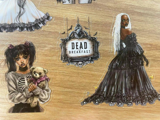 S16 Dead breakfast sticker & paper pet precut A5 size 4 pieces A4 paper 3 pieces