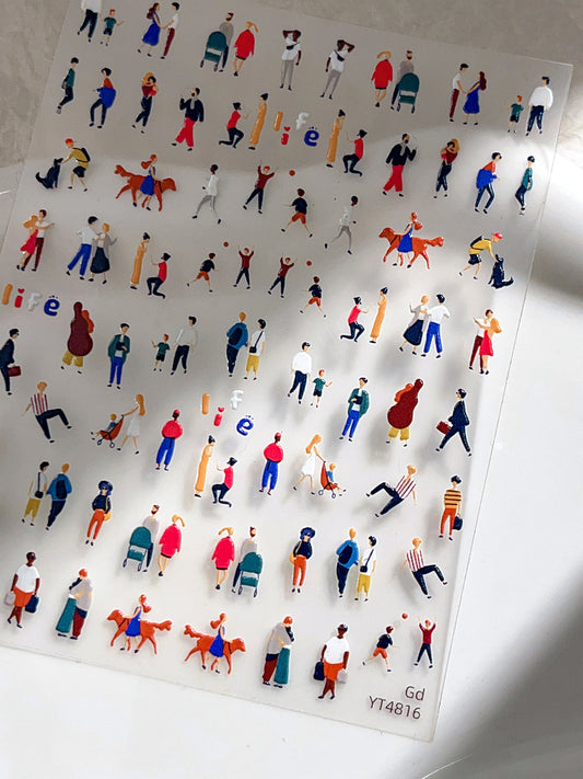 MINI-15 Jelly Cartoon Character Stickersrtoon Internet Celebrity Style Decorative Stickers