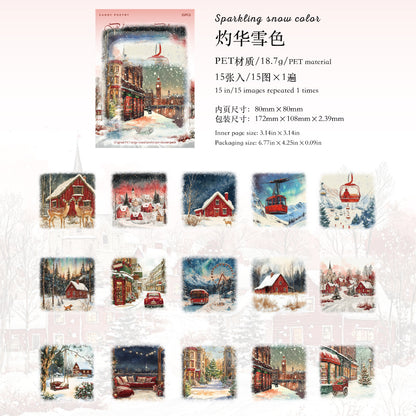 S-39  Large Size LandscapeSnow Poetry Series Winter Snow Scene 6Style