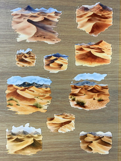 S44  Dune Secrets  sticker pet precut A5 size 2 pieces
