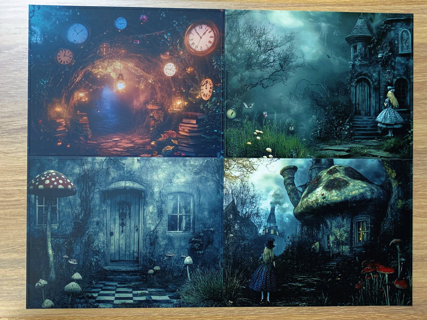 S94 Alice Twilight Fantasy Realm  sticker pet precut A4 size 3 pieces