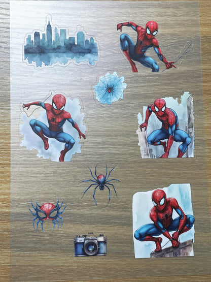 S114 Spider-Man sticker pet precut A5 size 2 pieces