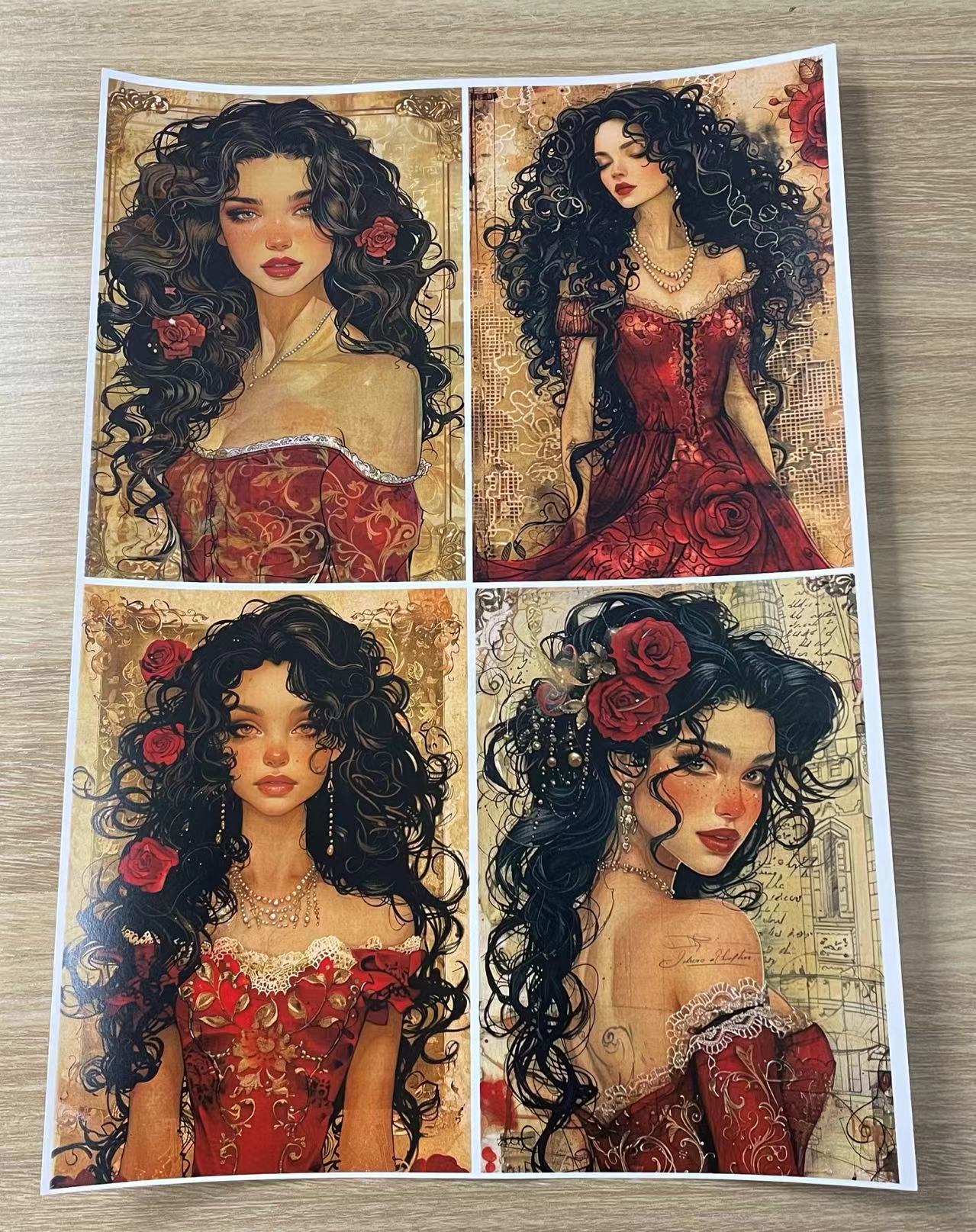 P-2Evil Queen Paper A4 size 9 pieces color laser paper
