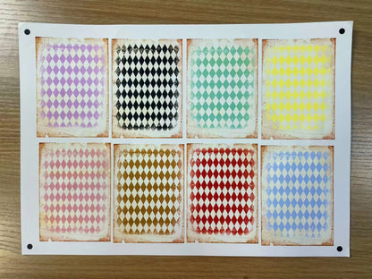 A-8 Alice ATC background precut sticker  A4 size（1Piece)