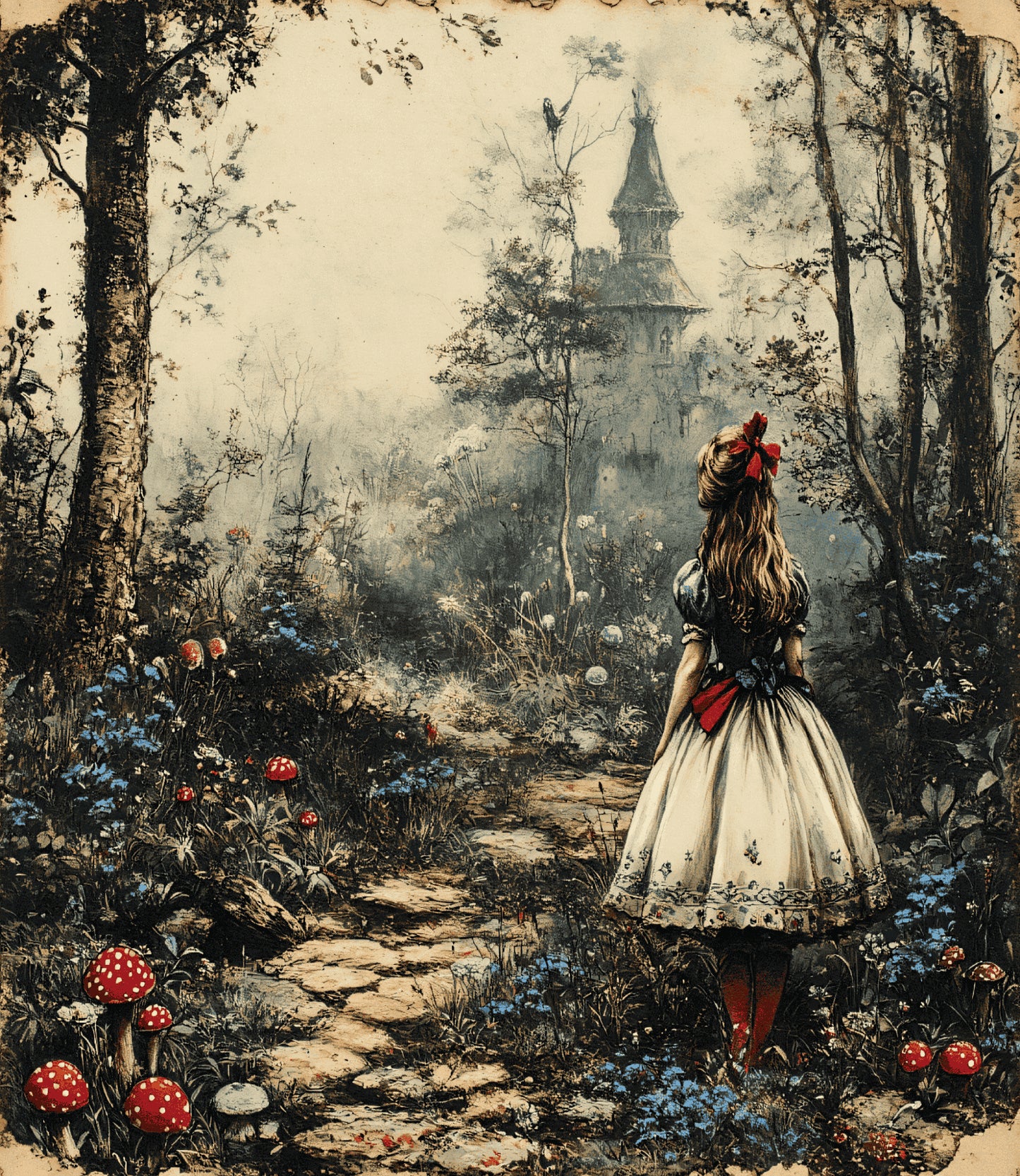 Sticker Book -2 Alice in Wonderland 20 pieces( 6 pieces pet, 14 pieces glossy paper)