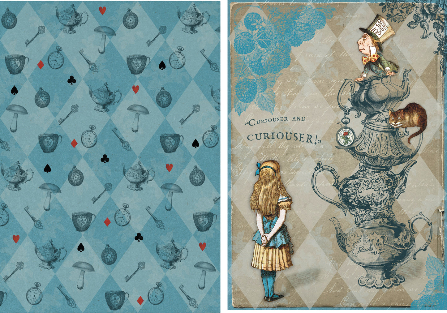 Sticker Book -2 Alice in Wonderland 20 pieces( 6 pieces pet, 14 pieces glossy paper)