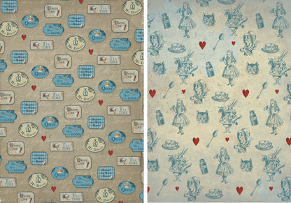 Sticker Book -2 Alice in Wonderland 20 pieces( 6 pieces pet, 14 pieces glossy paper)