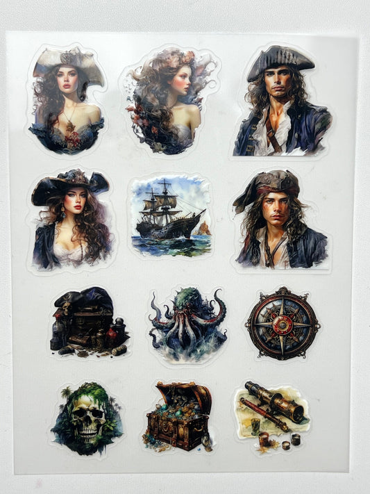 E-4 Embossed sticker