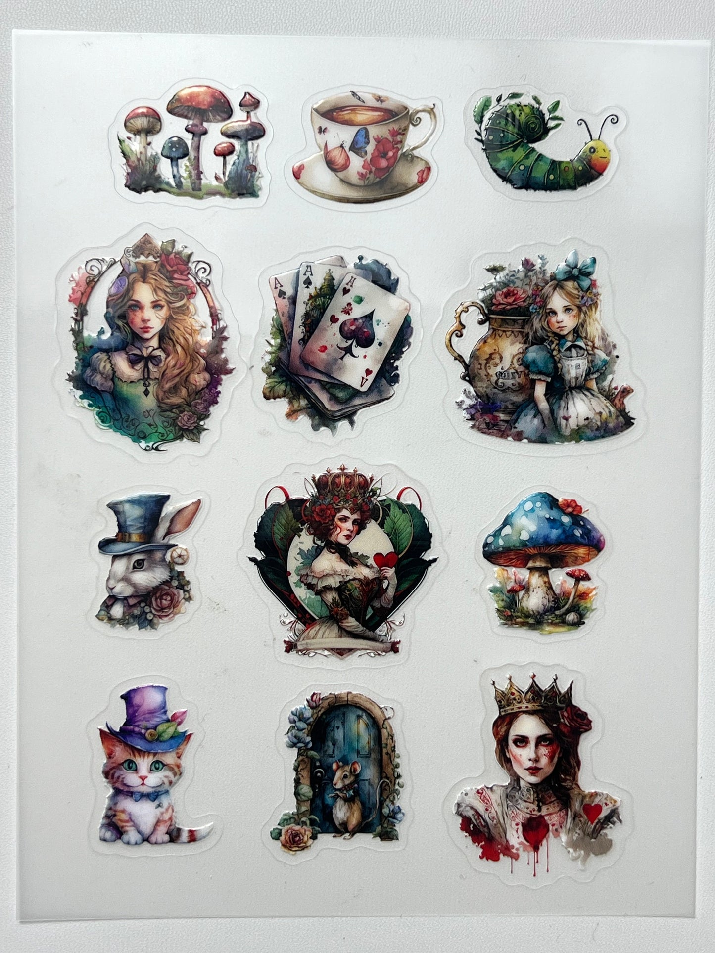 E-2 Embossed sticker