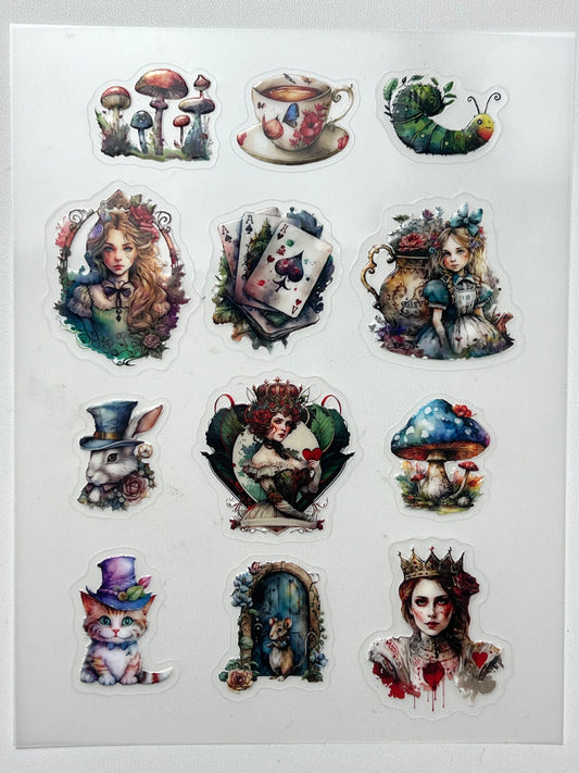 E-2 Embossed sticker