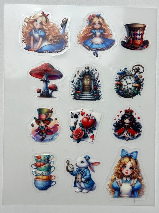 E-1 Embossed sticker