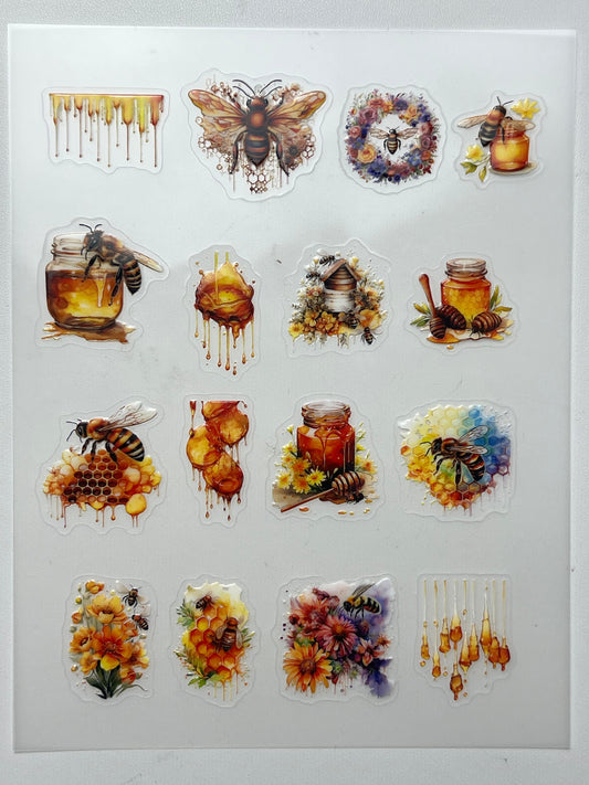 E-5 Embossed stickers