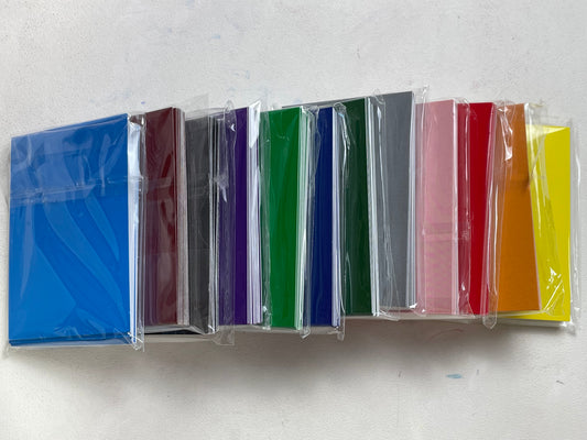 A-6 Solid color cardstock ATC Cards (2.5*3.5 inch, 50 pieces each pack)