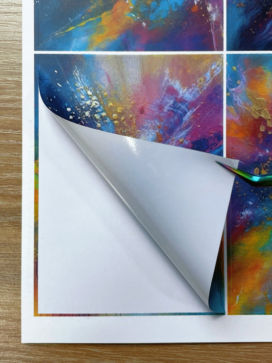 A-079  ATC background precut sticker  A4 size（1Pieces)