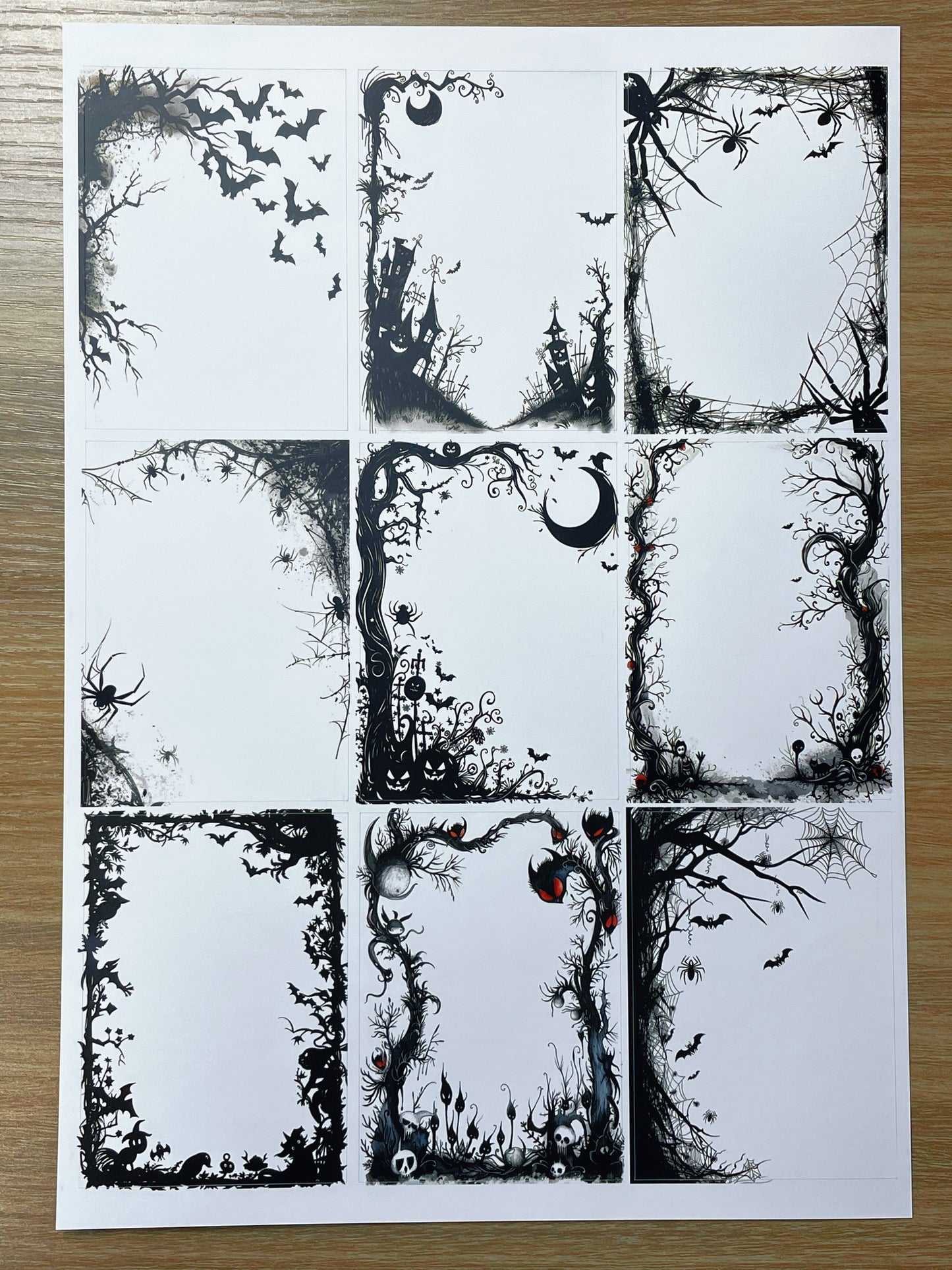 A-084  ATC background precut sticker  A4 size（1Pieces)