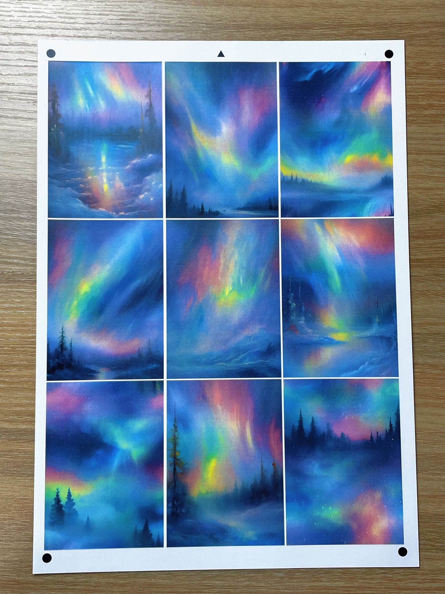 A-089  ATC background precut sticker  A4 size（1Pieces)