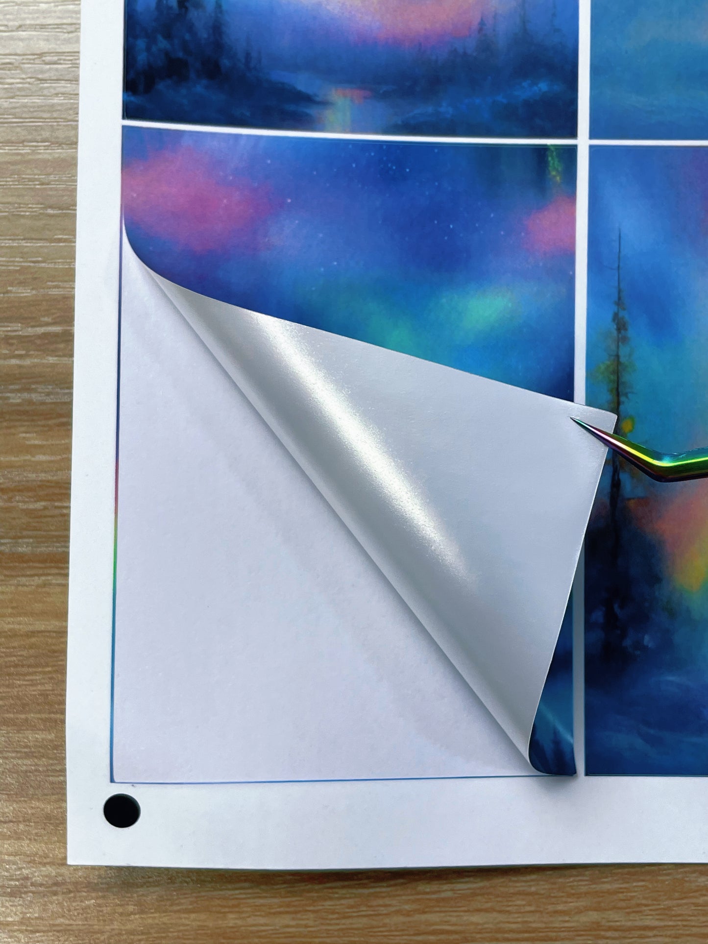 A-089  ATC background precut sticker  A4 size（1Pieces)