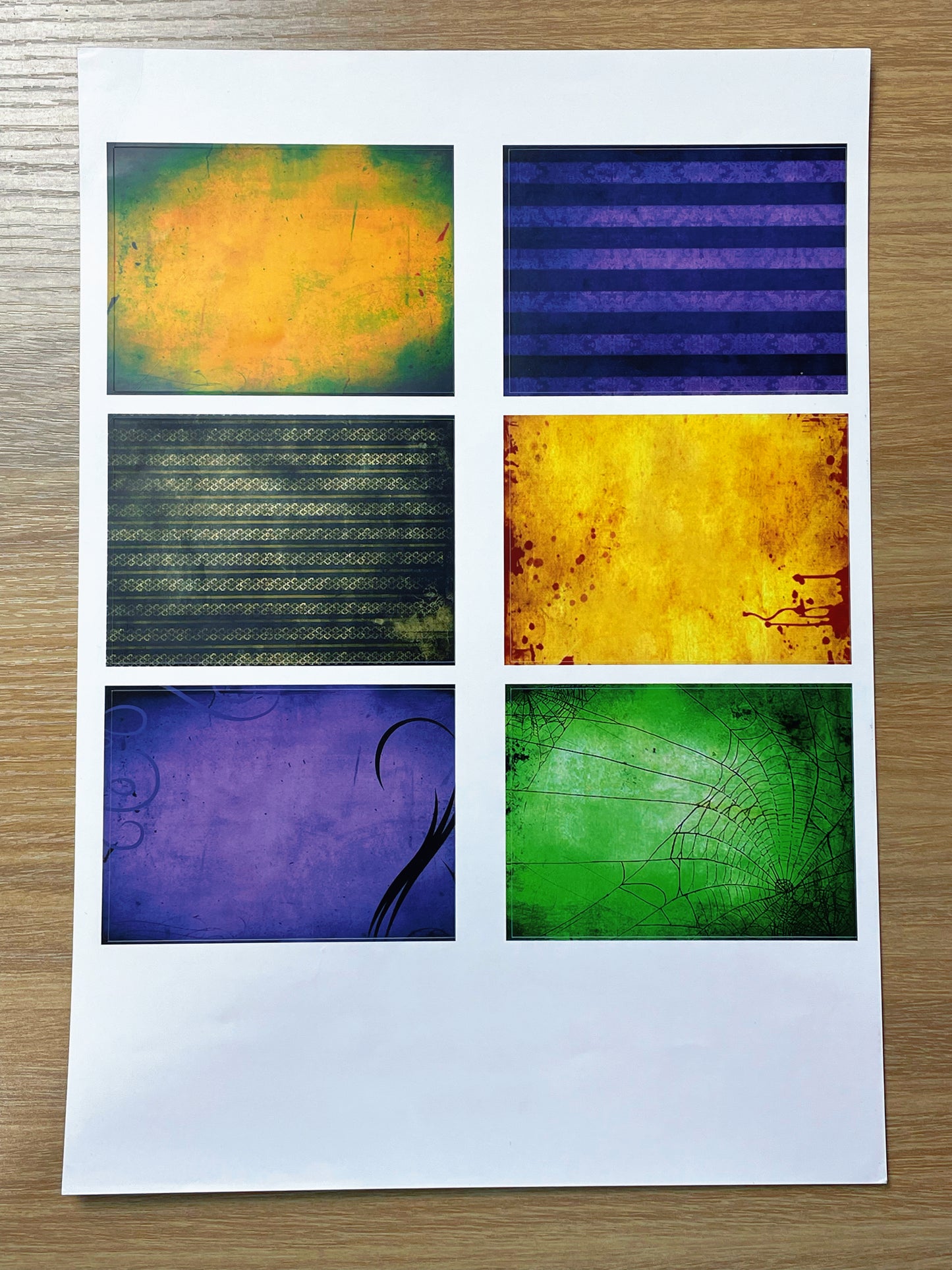 A-092  ATC background precut sticker  A4 size（1Pieces)