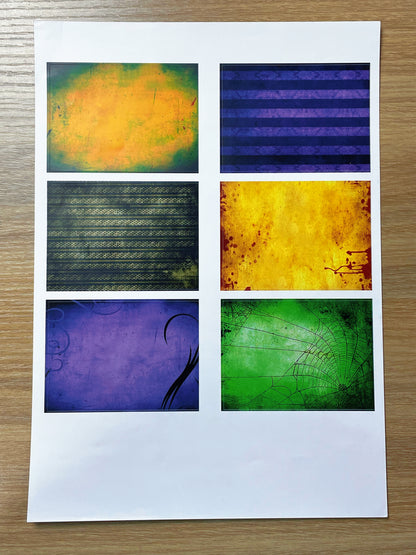 A-092  ATC background precut sticker  A4 size（1Pieces)