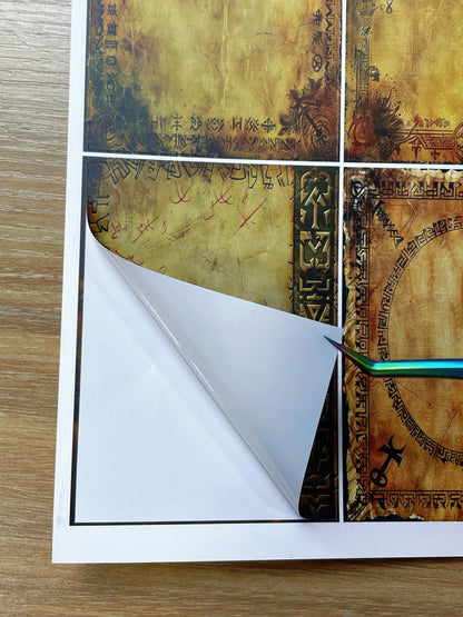 A-097  ATC background precut sticker  A4 size（1Pieces)