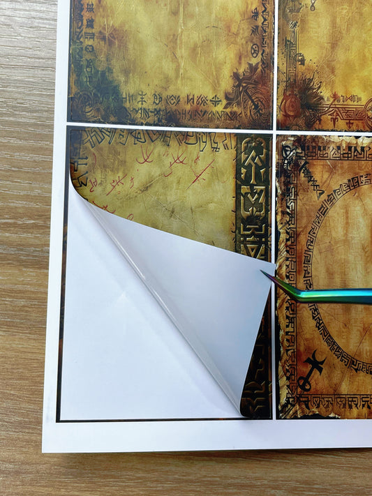 A-097  ATC background precut sticker  A4 size（1Pieces)