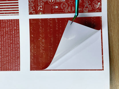 A-098  ATC background precut sticker  A4 size（1Pieces)