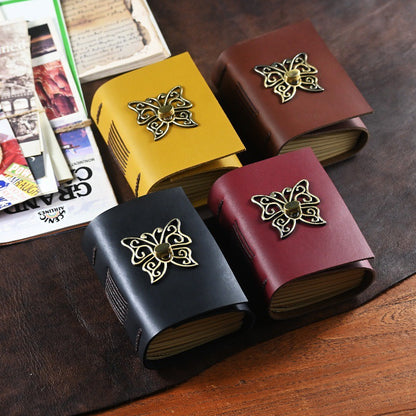 J-3 butterfly leather journal A7