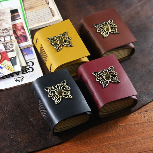 J-3 butterfly leather journal A7