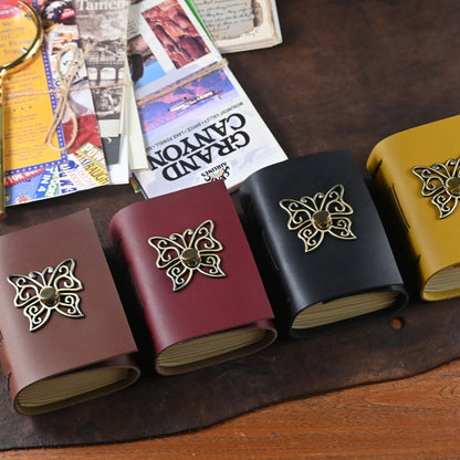 J-3 butterfly leather journal A7