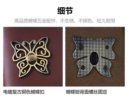 J-3 butterfly leather journal A7