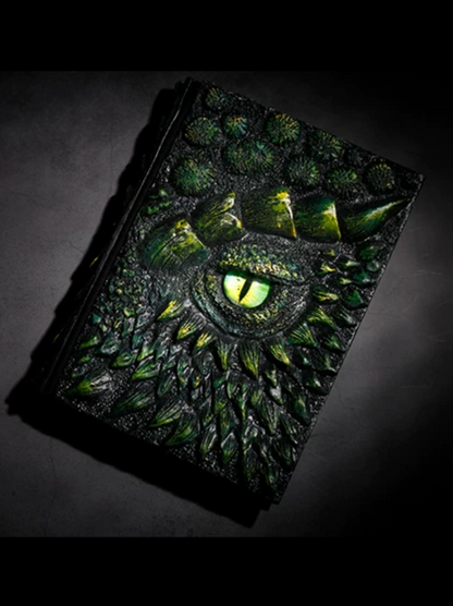 J-1 embossed dragon journal