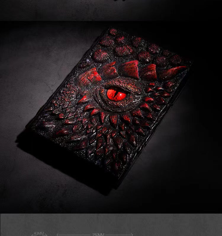 J-1 embossed dragon journal