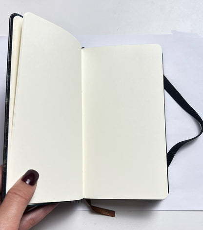 J-5 Mermaid journal （A6 size, lether cover, with a black band, blank inside page)