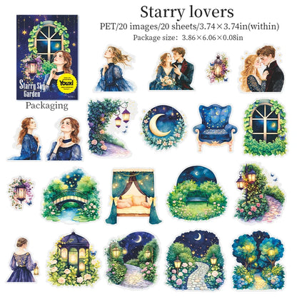 S-72 Night Starry Sky PET Stickers